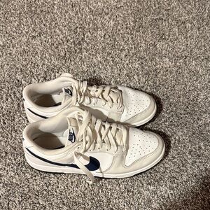 Nike Cream and Navy Sneakers